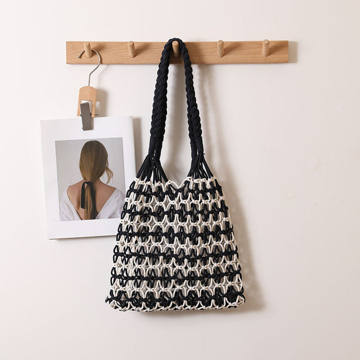 Hand-knotted tote and beach bag Skanto