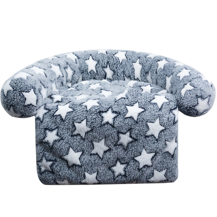 Plush Star Mønstrede Lounge Stol Hundeseng