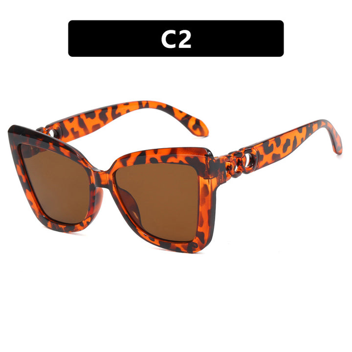 Women's trendy cat-eye sunglasses with refined pattern Skanto