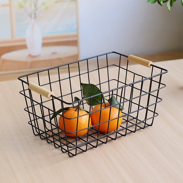 Unisex Ledningsoppbevaringskurv med ergonomiske trehåndtak Skanto