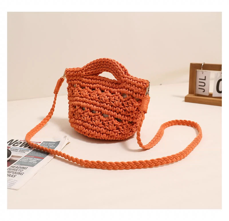 Handmade macrame shoulder bag with unique design Skanto