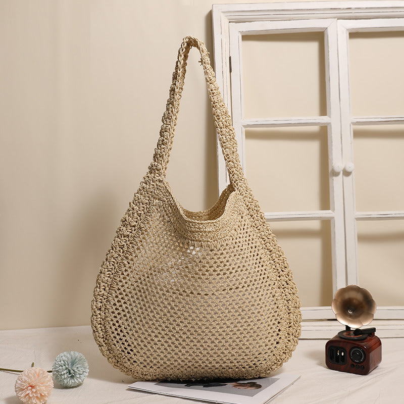 Hand-knotted net tote bag Skanto