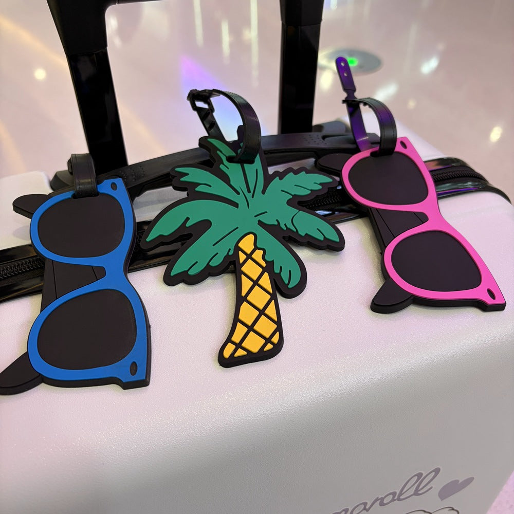 Tropisk Palm Tre Luggage Tag Skanto