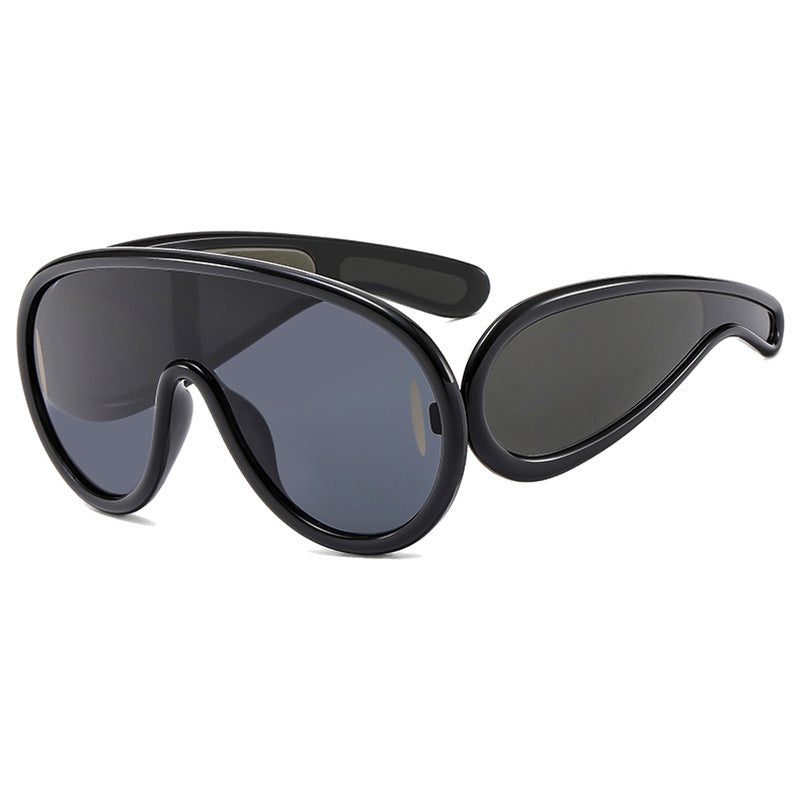 Dame moteriktig solbrille med avtakbare linser Skanto