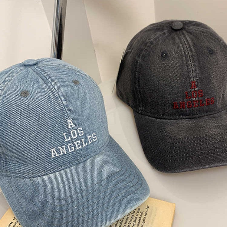 Kvinnenes Vintage Denim Baseball Caps Skanto