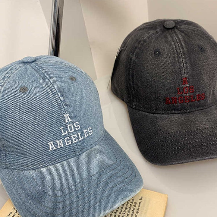 Kvinnenes Vintage Denim Baseball Caps Skanto