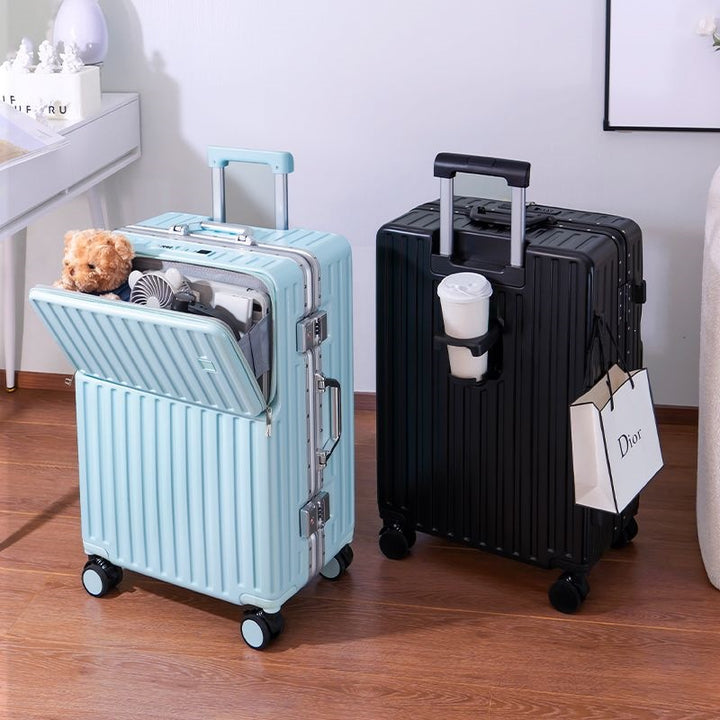 Trolley Koffert Med Innovativ Oppbevaringsplass Og Innebygd Sikkerhetssystem Skanto