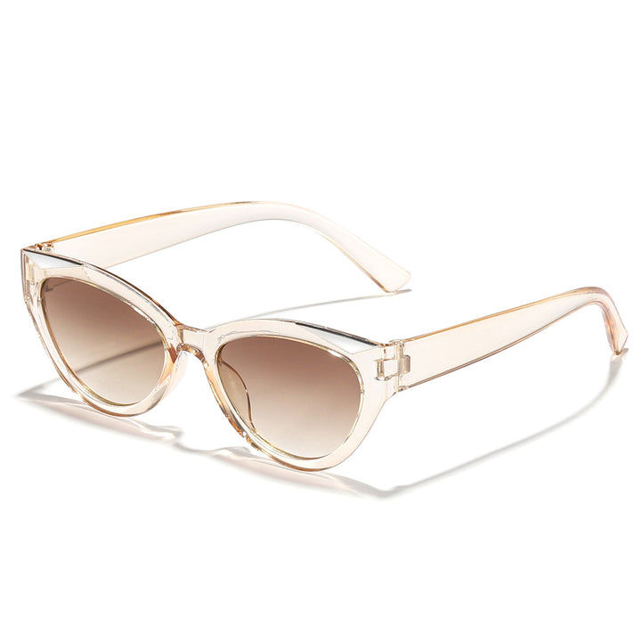 Dame moter Cat-Eye solbrille med glitrende detaljer Skanto