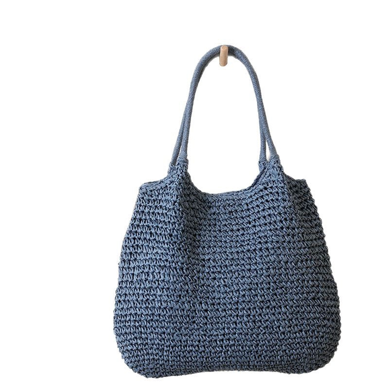 Handmade raffia tote bag with sturdy handles Skanto