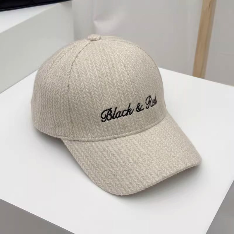 Kvinne Teksturert Strikket Baseballcaps Skanto