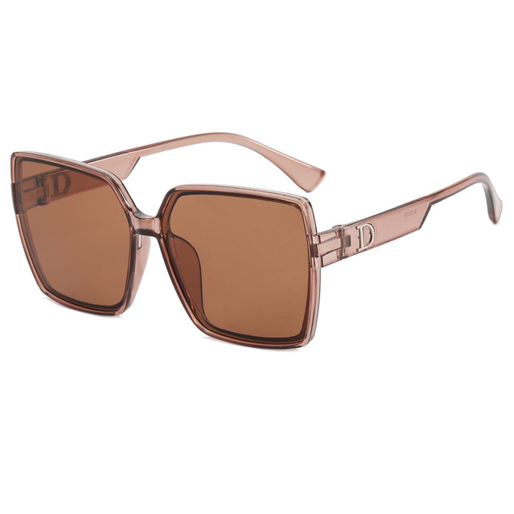 Dame Oversized-solbrille med stilig ramme Skanto