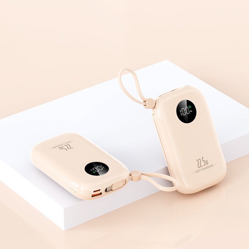 Ultra-kompakt powerbank med digital ladestatus og hurtigladingsfunksjon Skanto