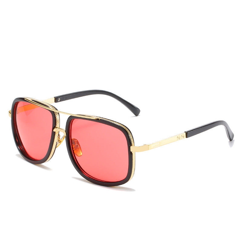 Dame kvadratisk solbrille med luksuriøse detaljer Skanto