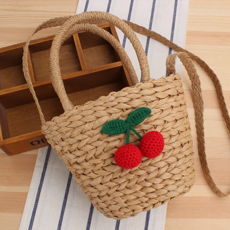 Handbag with fruity crochet motif Skanto