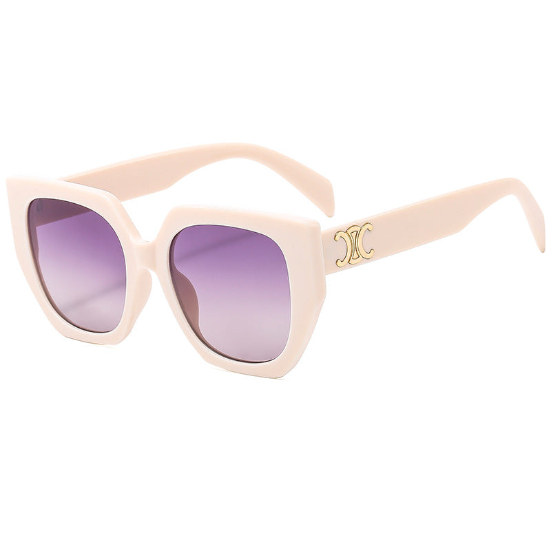 Dame Statement-solbrille med glamorøs ramme Skanto