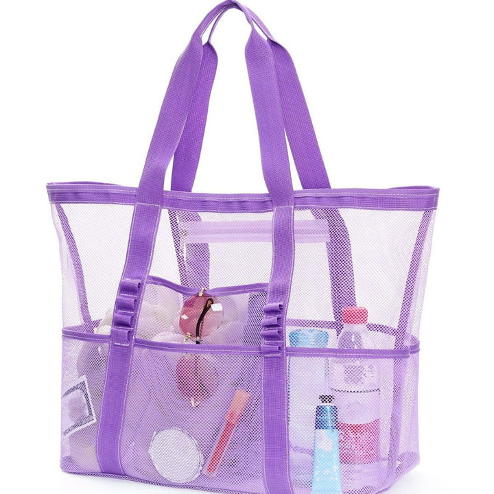 Stor strandbag av pustende mesh-materiale Skanto