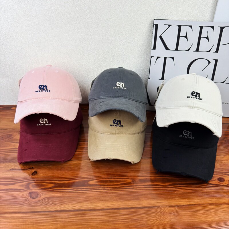Kvinnenes Avslappet Bomullsbrodert Baseball Caps Skanto