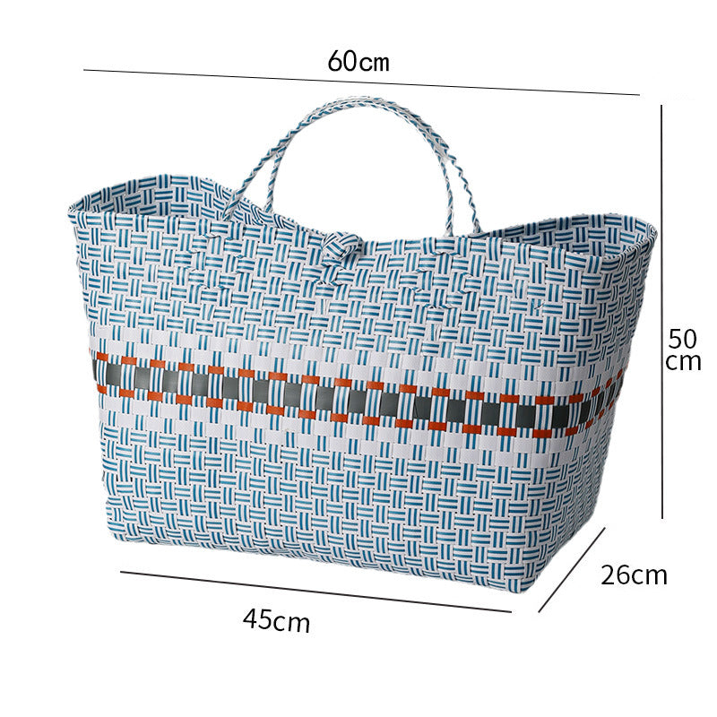Stor kapasitet vevd handlebag Skanto