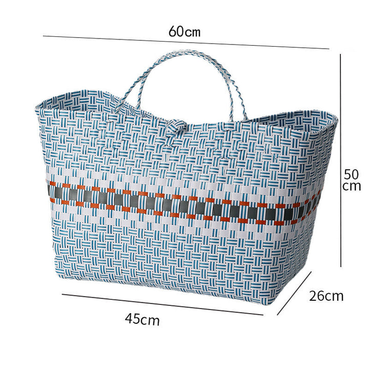 Stor kapasitet vevd handlebag Skanto