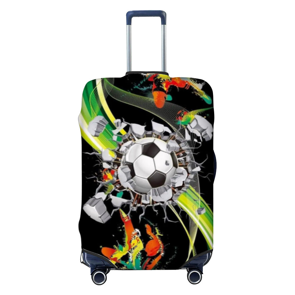 Unisex nan elastisk koffertbeskyttelse med geometrisk motiv, dehnbart polyester-spandex dekke, glidelåsåpning og sklisikker innvendig sikring for Trolley Skanto