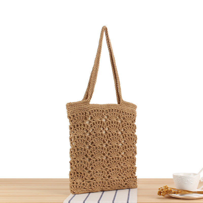 Makramee Strandveske med Håndvevd Design Skanto