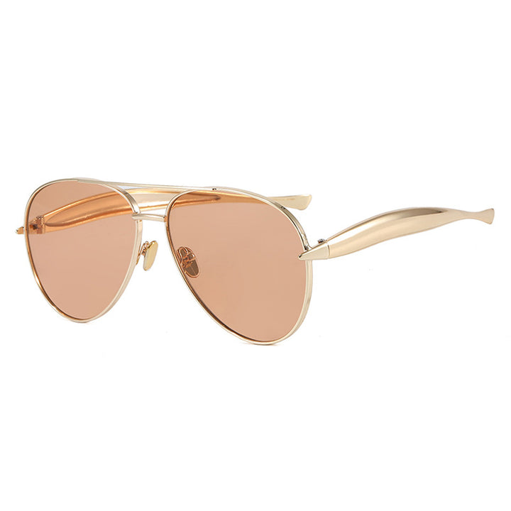 Women's Pilot Sunglasses with Elegant Details and Protective UV Filter Skanto