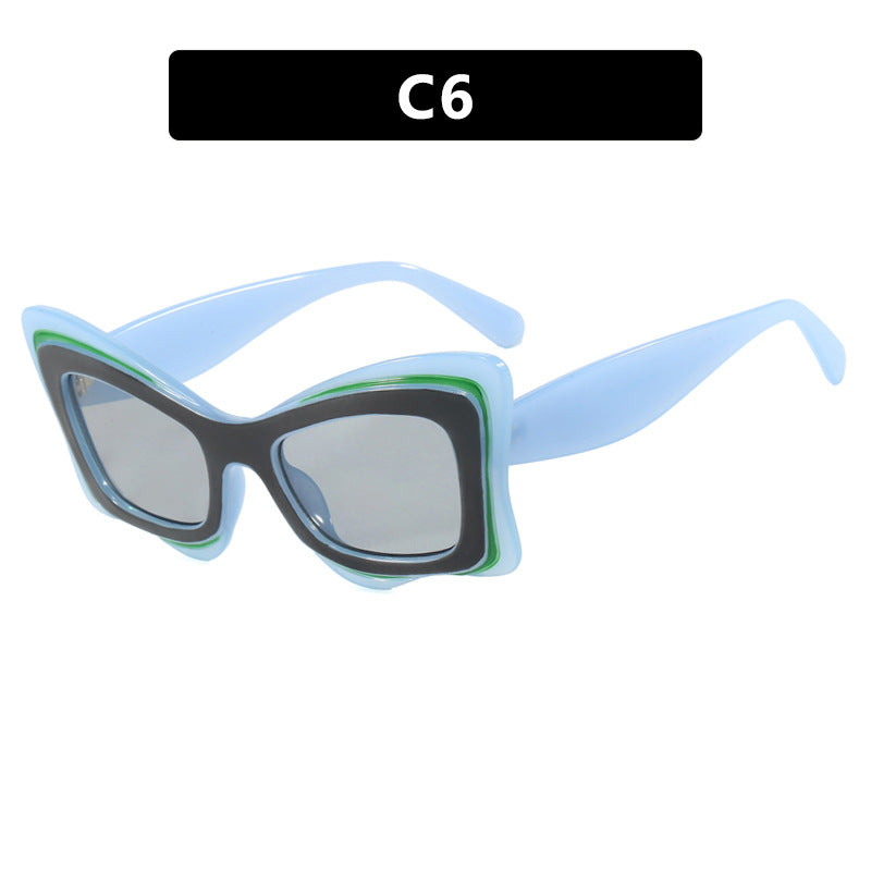 Women's oversized sunglasses in extravagant design Skanto