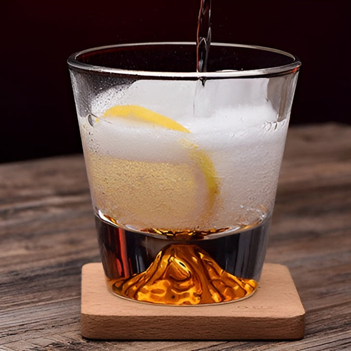 Whiskeyglass med Mount Fuji-design – Elegant sett for kjennere | Skanto
