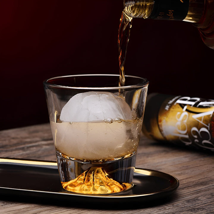 Whiskeyglass med Mount Fuji-design – Elegant sett for kjennere | Skanto