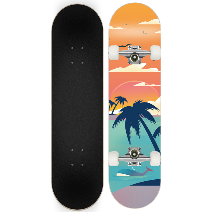 Skateboard med Galaxy Design Skanto