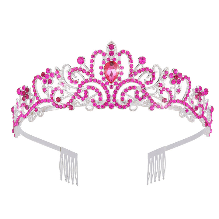 Damer Glitrende Krystall-Tiara med filigran design Skanto