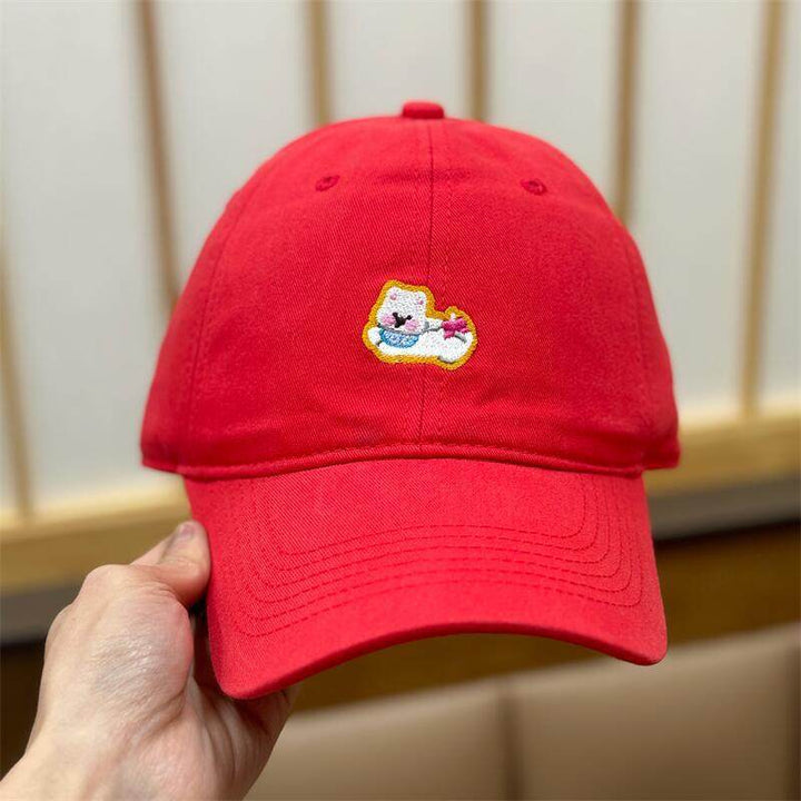 Kvinnenes broderte morsomme karakter baseballcaps Skanto