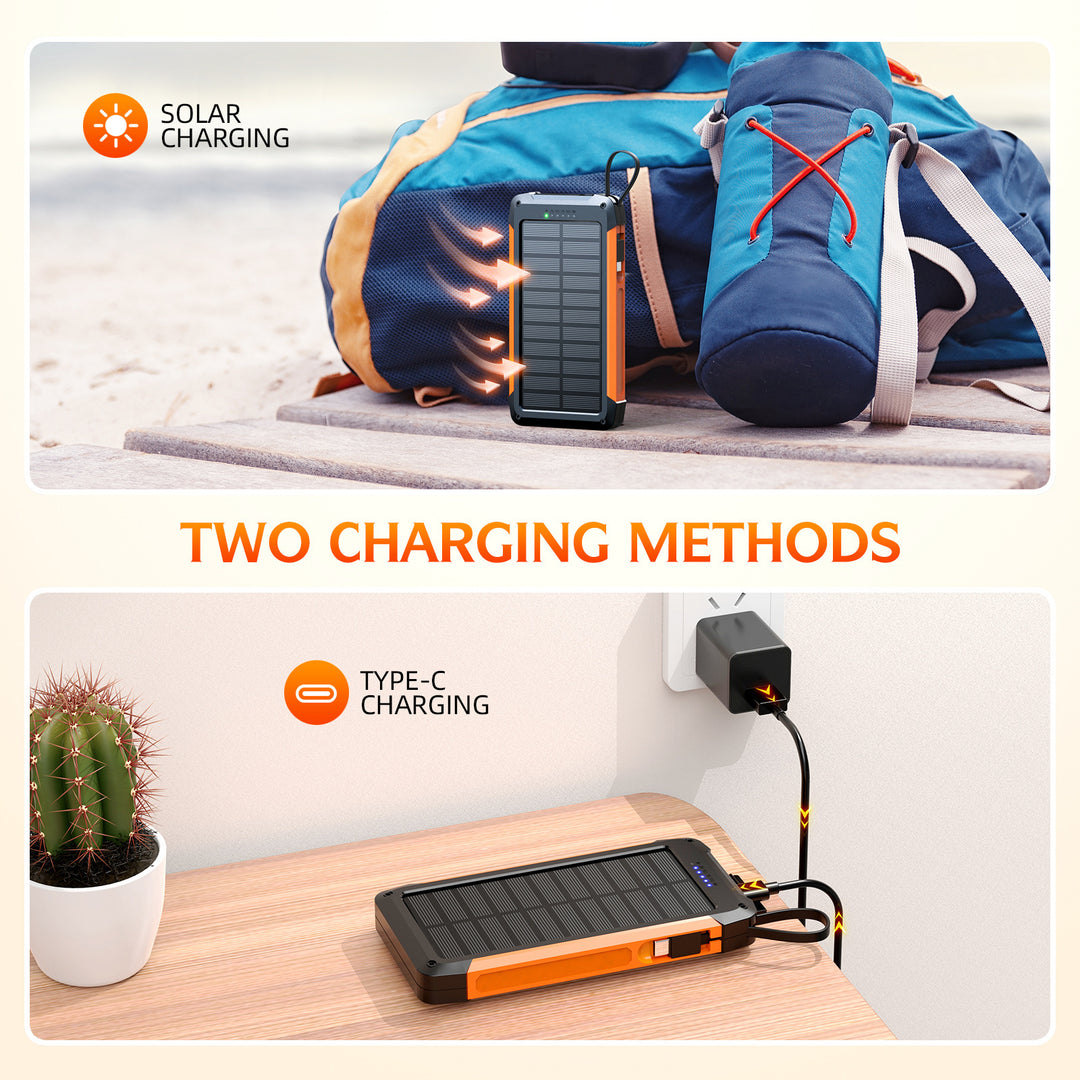 Solar Powerbank med hurtiglading fra Skanto