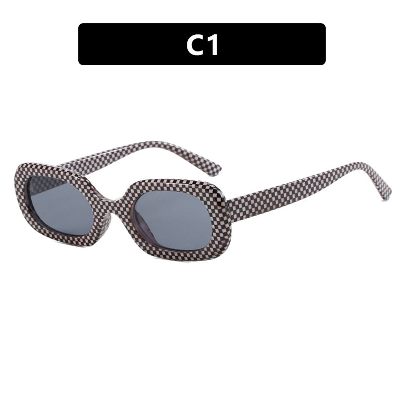 Women's oversized sunglasses with unique pattern Skanto