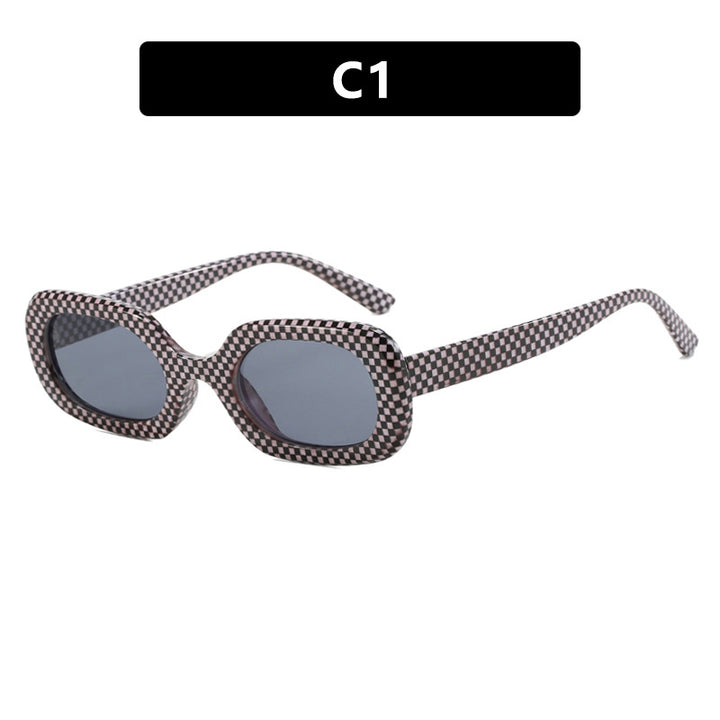 Women's oversized sunglasses with unique pattern Skanto