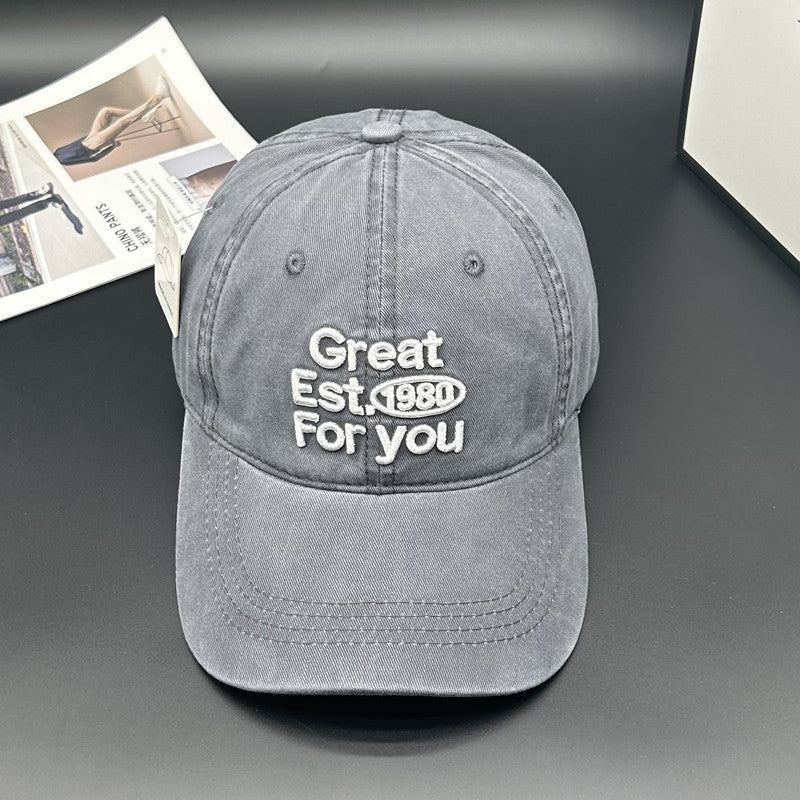 Unisex Grafisk Brodert Caps Skanto