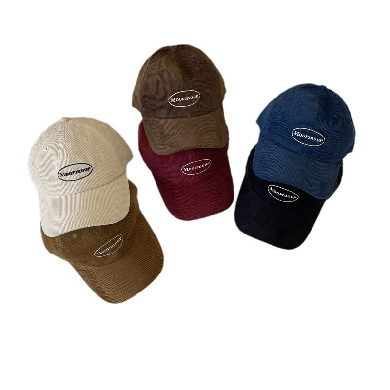 Kvinnens uformelle kordfløyels baseballcaps Skanto
