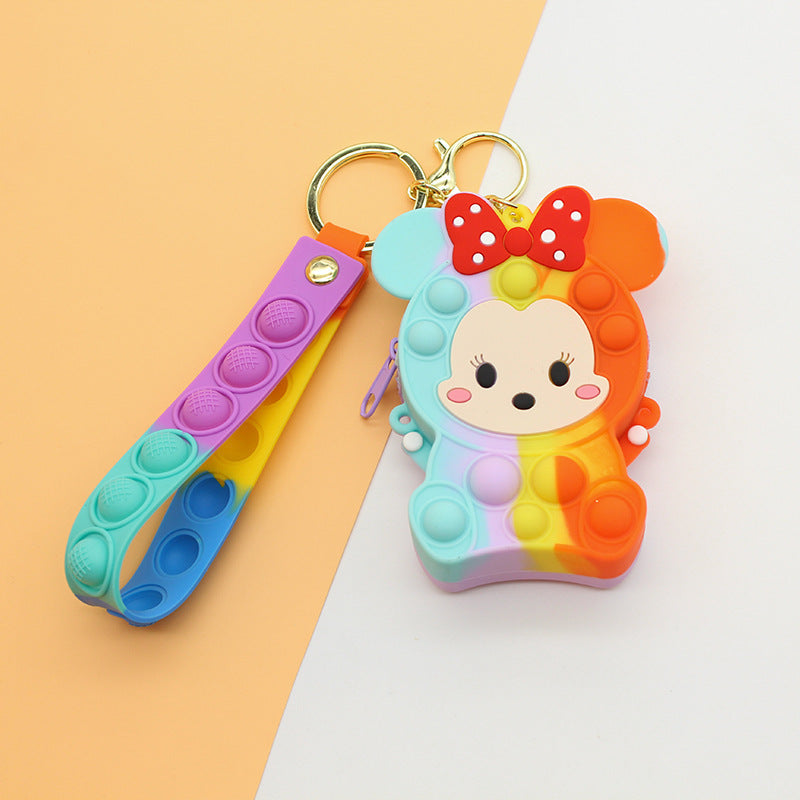 Dame Nøkkelring med Pop It Design Skanto
