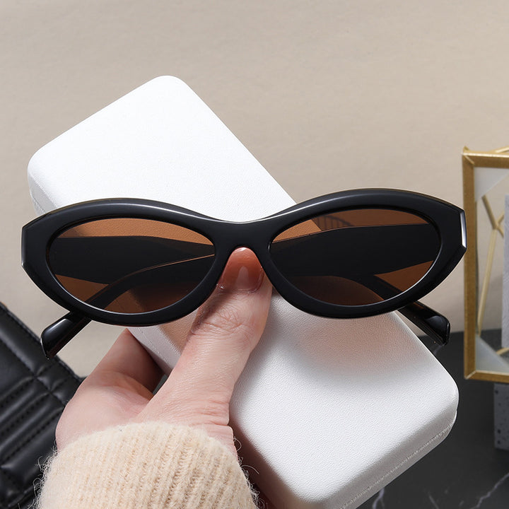 Dame trendy Cat-Eye solbriller med UV-beskyttelse Skanto