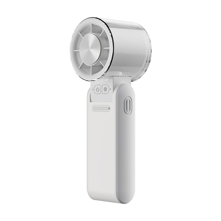 Dame bærbar mini vifte med USB-ladefunksjon og LED-skjerm Skanto