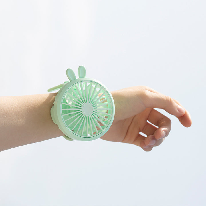 Unisex Bærbar Håndvifte med integrert Armbånd og fleksibel Lene Skanto