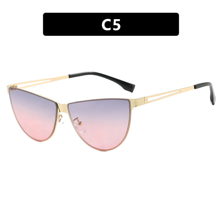 Women's Cat-Eye Sunglasses with Stylish Metal Frame and Protective UV Filter Skanto