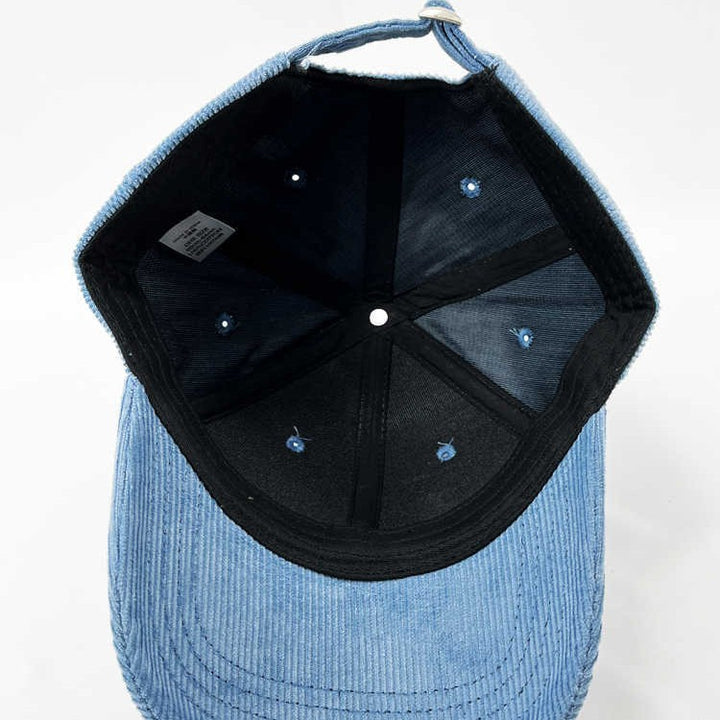 Herre kordfløyel grafisk baseball cap Skanto