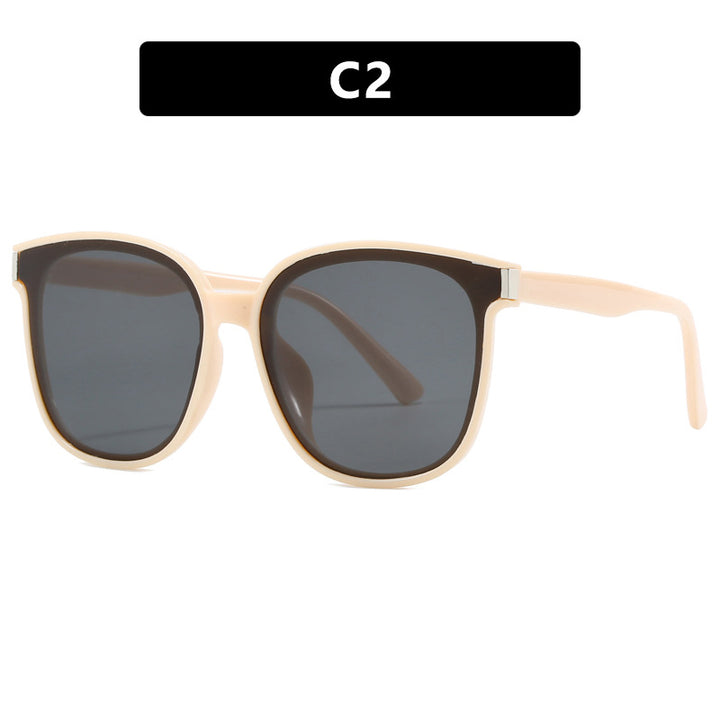 Women's fashionable sunglasses with high-quality, transparent plastic frame Skanto