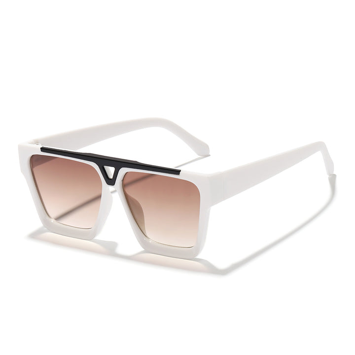 Dame trendy solbriller med minimalistisk ramme Skanto