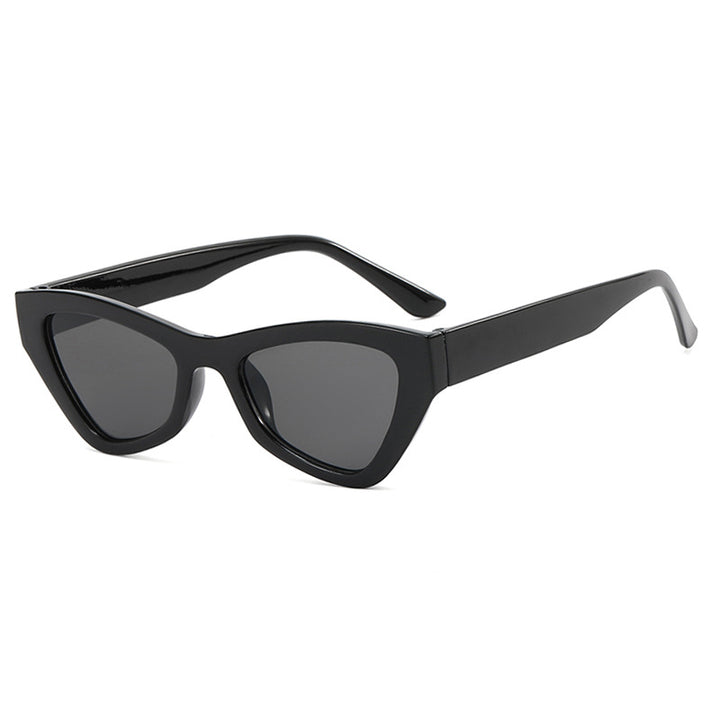 Damen modische Cat-Eye solbrille med transparent ramme Skanto