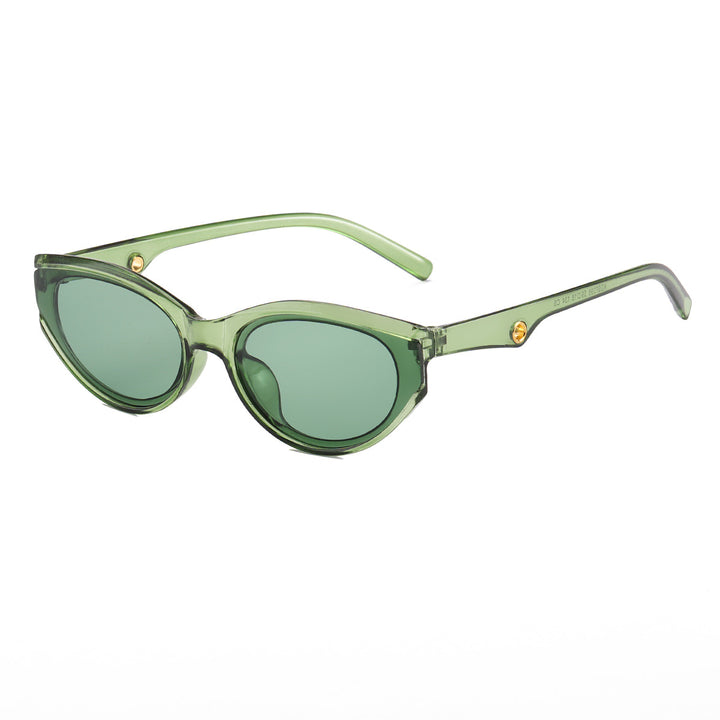 Dame Cat-Eye solbriller med gjennomsiktig, moderne design Skanto