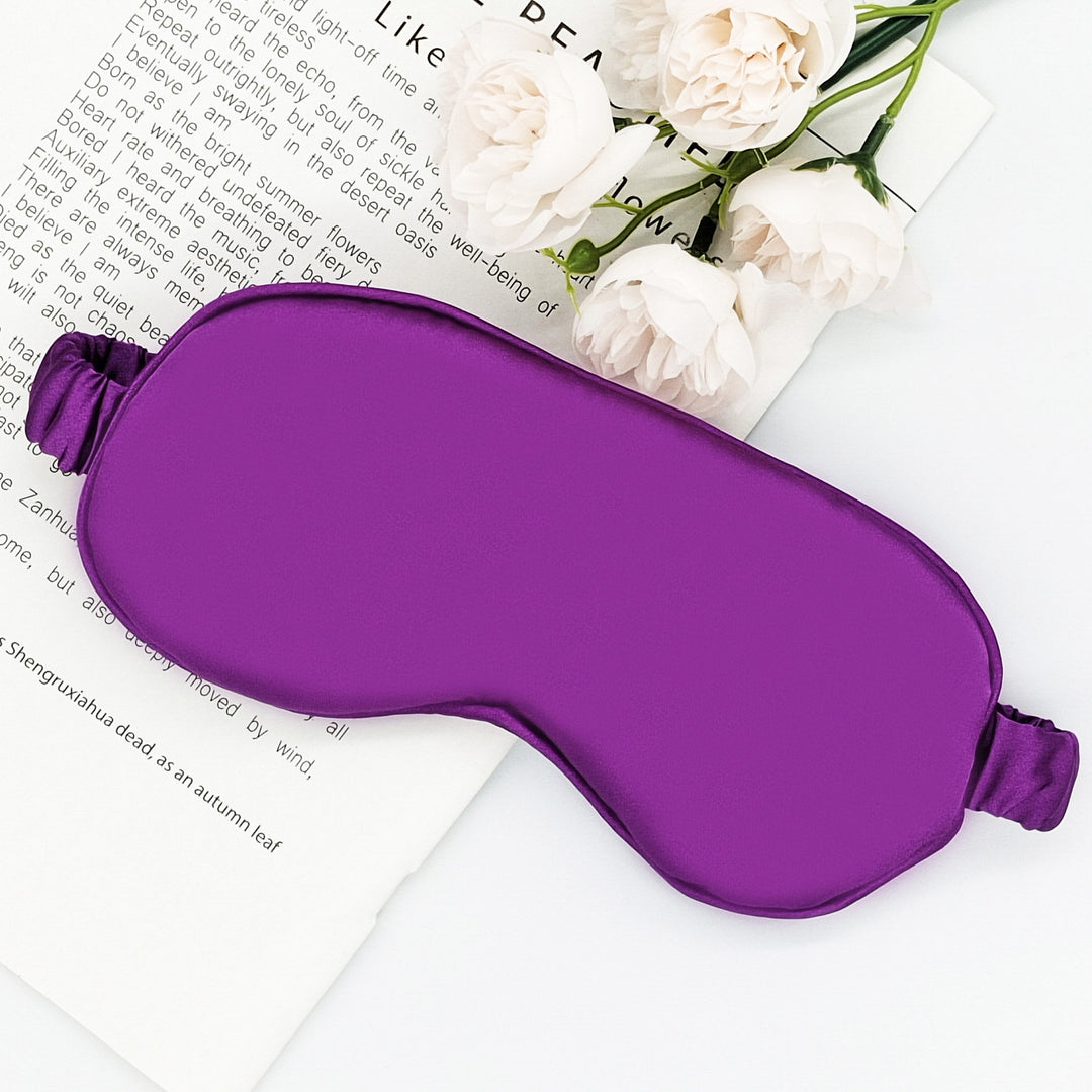 Dame nan silkeslignende sovemaske med ekstra polstring og elastisk satinsnor Skanto