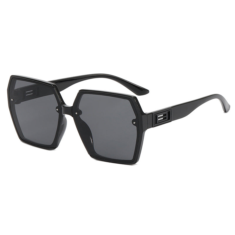 Damer Geometrisk Oversized Solbrille med moderne ramme Skanto