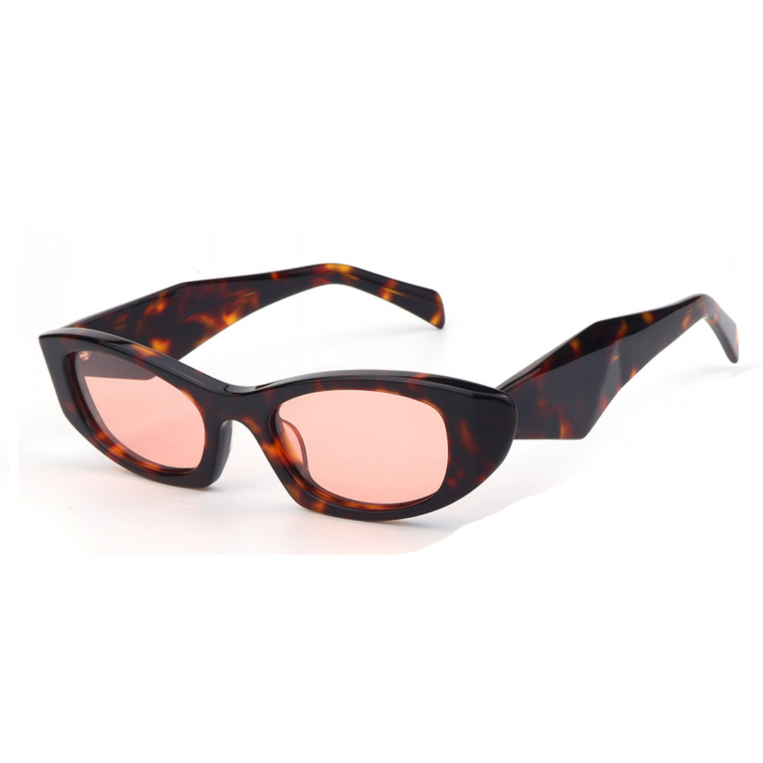 Dame Cat-Eye solbriller i moderne retro-design med stilfull plastinnfatning Skanto